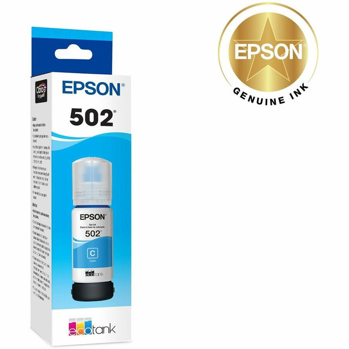 Epson T502, Cyan Ink Bottle