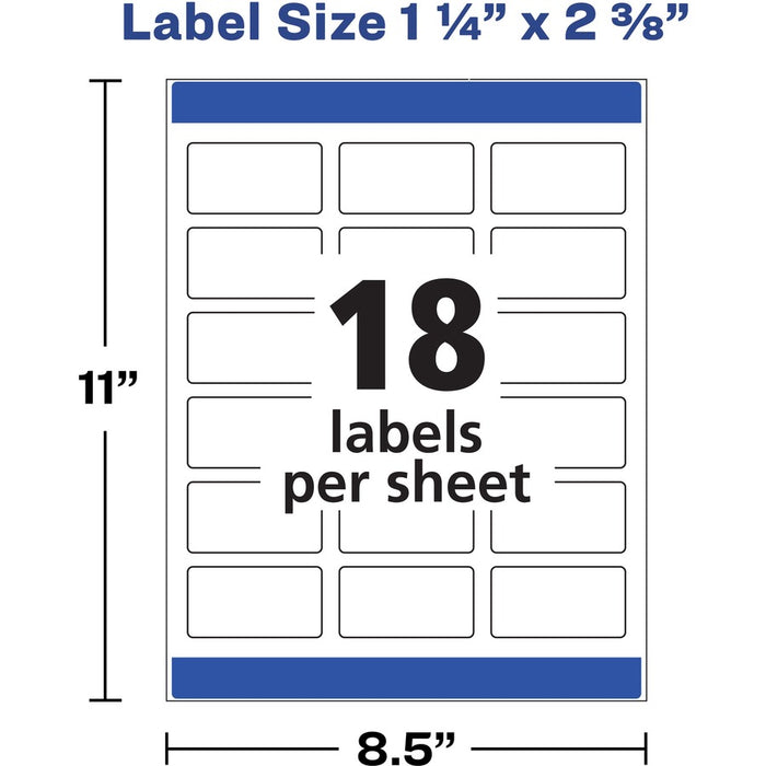 Avery® Dissolvable Rectangle Labels