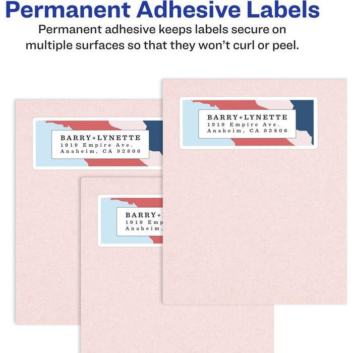 Avery® Easy Peel High Gloss Clear Mailing Labels