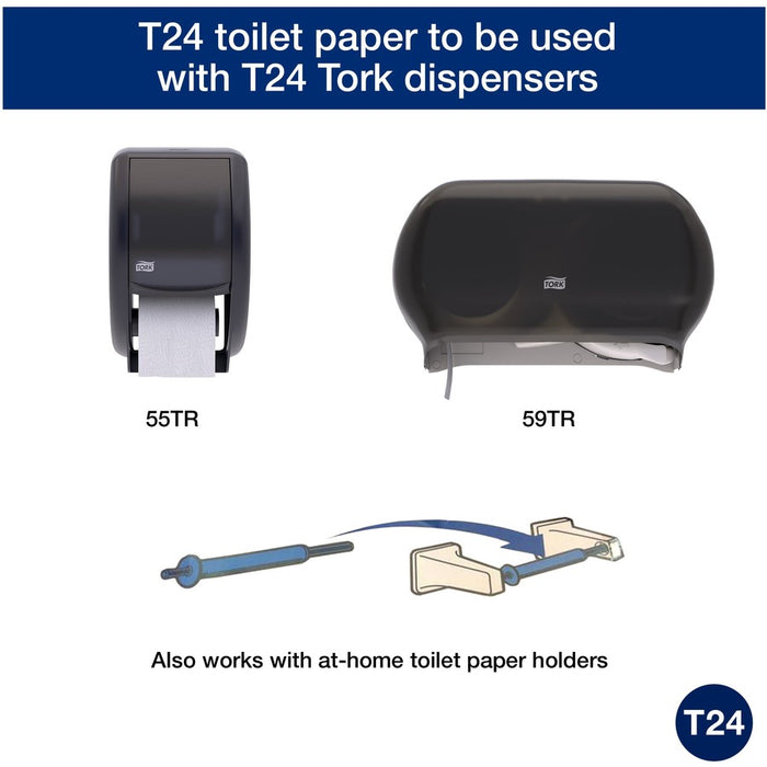 Tork Toilet Paper Roll White T24