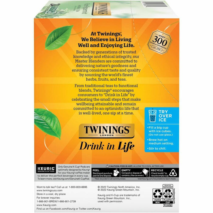Twinings of London Pure Peppermint Herbal Tea K-Cup