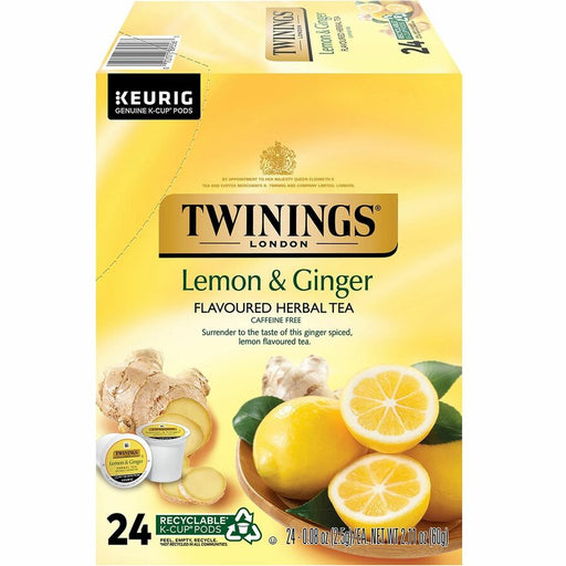 Twinings of London Lemon & Ginger Herbal Tea K-Cup