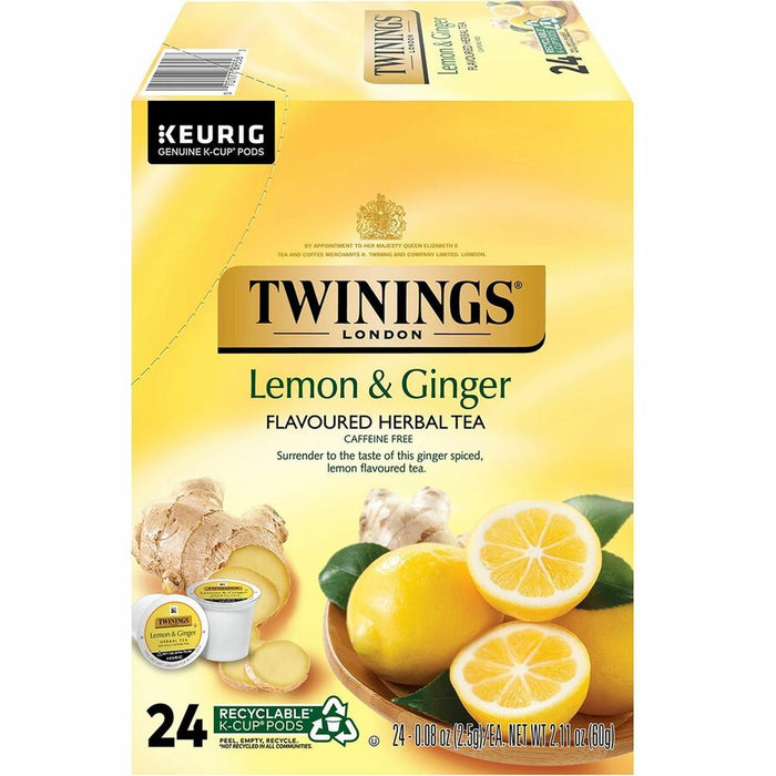 Twinings of London Lemon & Ginger Herbal Tea K-Cup