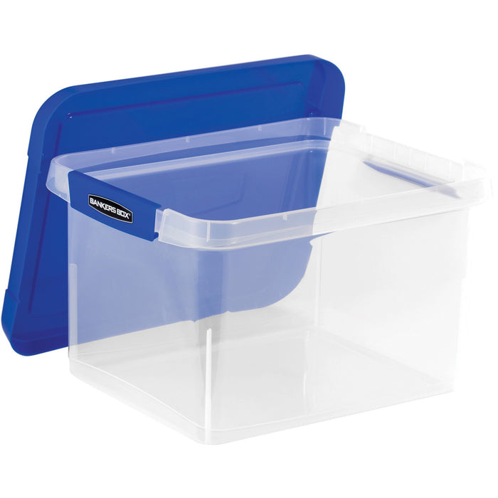 Bankers Box Heavy Duty Letter/Legal Plastic File Box 2 Pack