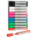 U Brands Liquid Glass Board Dry Erase Markers with Erasers, Low Odor, Bullet Tip, Assorted Colors, 12-Count - 2913U00-12