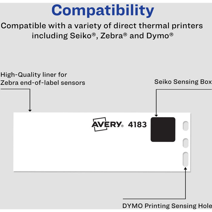 Avery® Direct Thermal Roll Labels