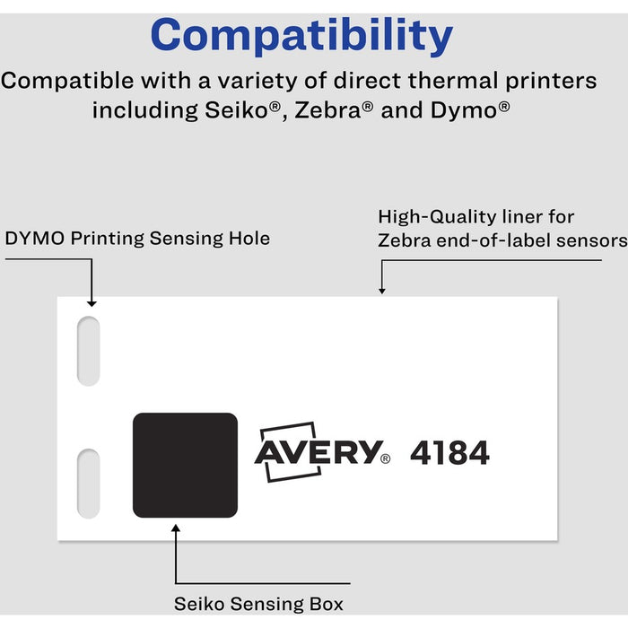 Avery® Direct Thermal Roll Labels