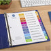 Avery® Ready Index 12 Tab Dividers, Customizable TOC, 6 Sets