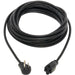 Eaton Tripp Lite Series Power Extension Cord, Right-Angle NEMA 5-15P to NEMA 5-15R - 10A, 120V, 18 AWG, 25 ft. (7.62 m), Black