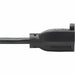 Eaton Tripp Lite Series Power Extension Cord, Right-Angle NEMA 5-15P to NEMA 5-15R - Heavy-Duty, 15A, 120V, 14 AWG, 10 ft. (3.05 m), Black