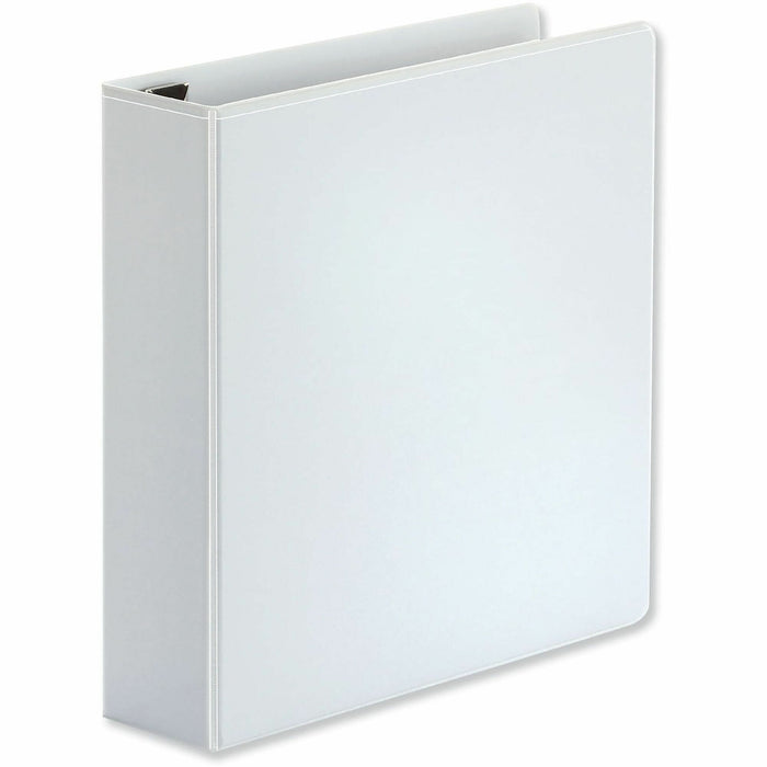Universal Deluxe Easy-to-Open D-Ring View Binder, 3 Rings, 2" Capacity, 11 x 8.5, White