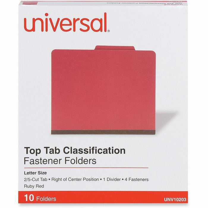 Universal 2/5 Tab Cut Letter Classification Folder