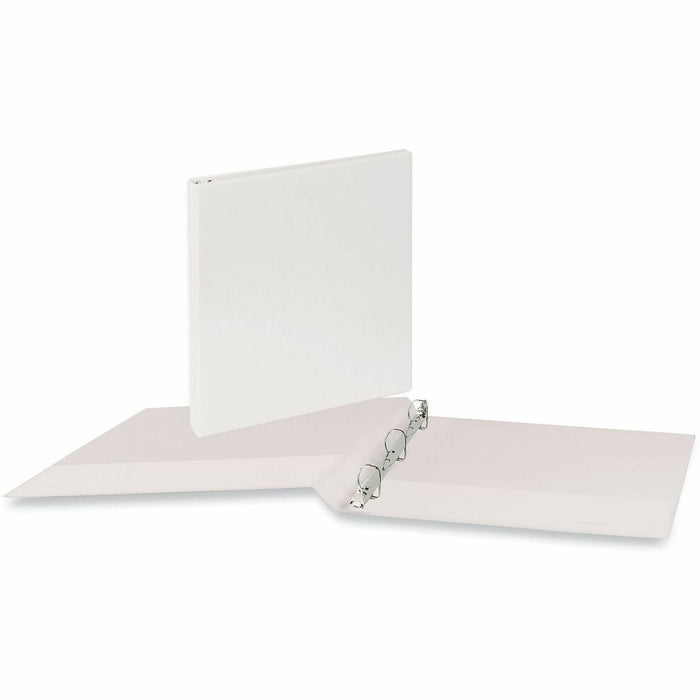Universal Slant D-Ring View Binder, 3 Rings, 0.5" Capacity, 11 x 8.5, White