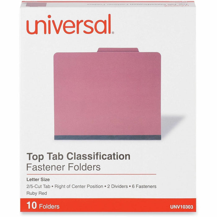 Universal 2/5 Tab Cut Letter Classification Folder