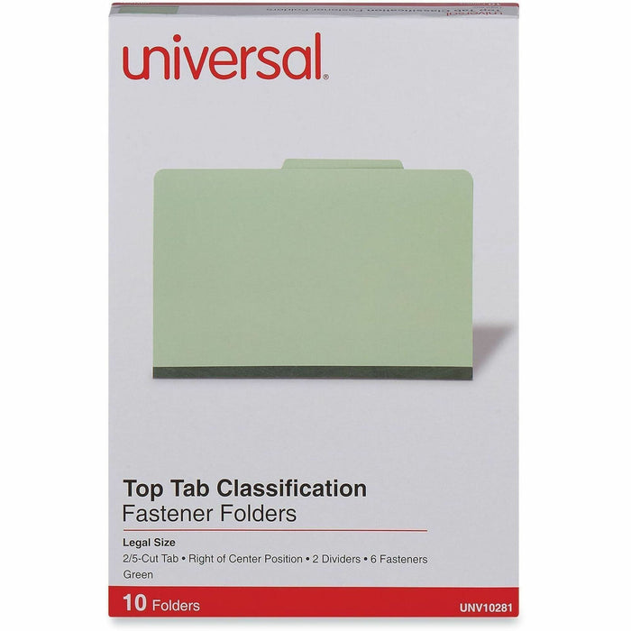 Universal 2/5 Tab Cut Legal Classification Folder