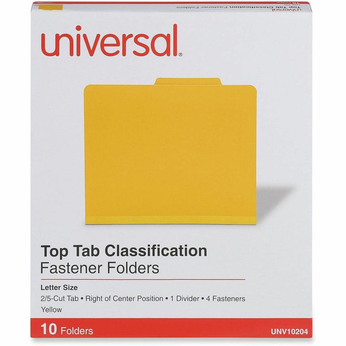 Universal 2/5 Tab Cut Letter Classification Folder