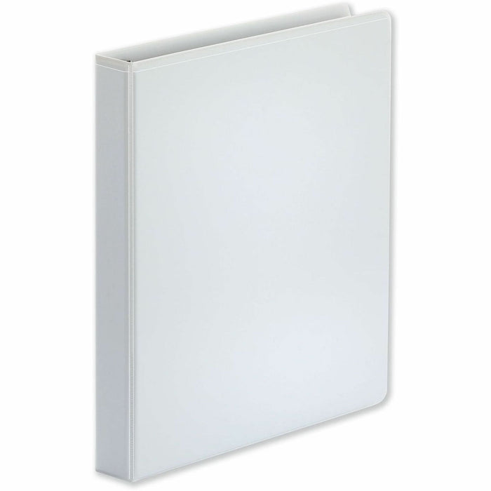 Universal Deluxe Easy-to-Open D-Ring View Binder, 3 Rings, 1" Capacity, 11 x 8.5, White