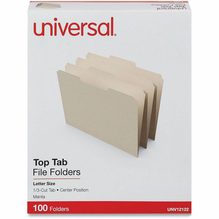 Universal 1/3 Tab Cut Letter Top Tab File Folder