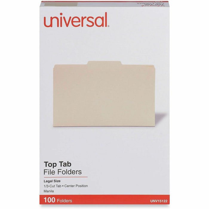 Universal 1/3 Tab Cut Legal Top Tab File Folder