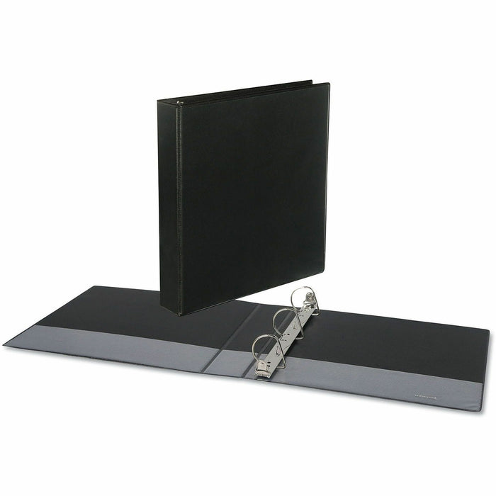 Universal Slant D-Ring View Binder, 3 Rings, 1.5" Capacity, 11 x 8.5, Black