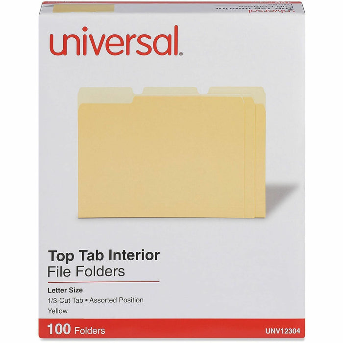 Universal 1/3 Tab Cut Letter Top Tab File Folder