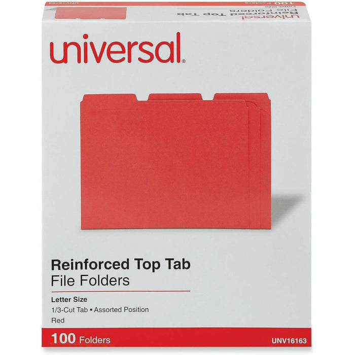 Universal 1/3 Tab Cut Letter Top Tab File Folder