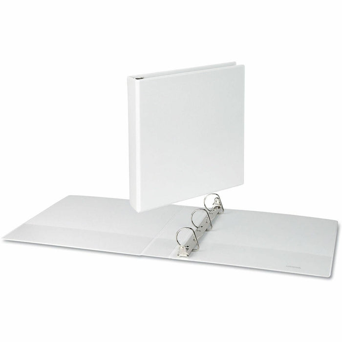 Universal Slant D-Ring View Binder, 3 Rings, 1.5" Capacity, 11 x 8.5, White