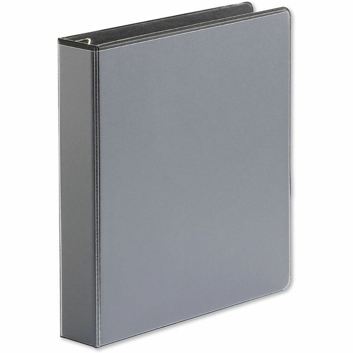 Universal Deluxe Easy-to-Open D-Ring View Binder, 3 Rings, 1.5" Capacity, 11 x 8.5, Black