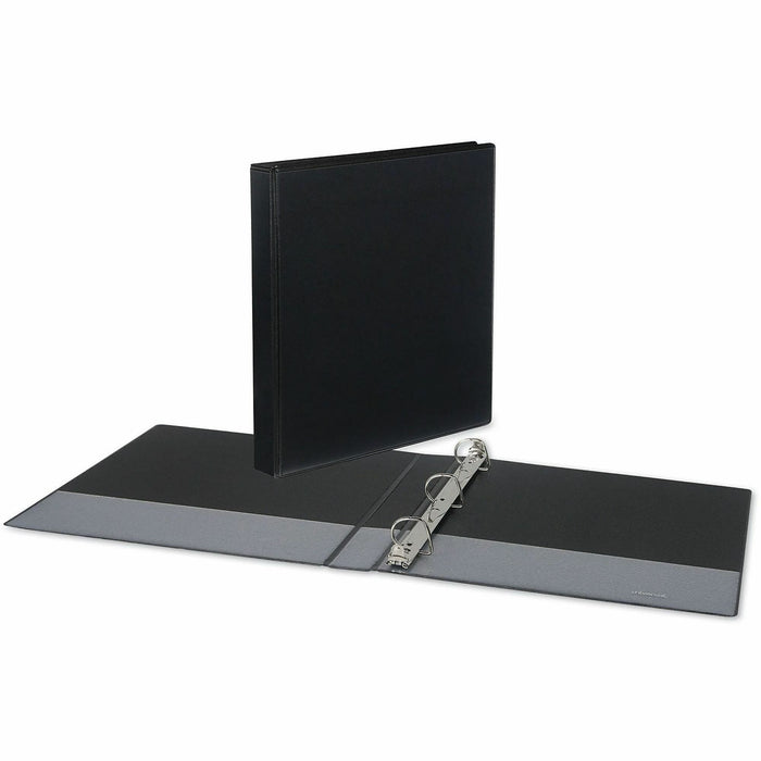 Universal Slant D-Ring View Binder, 3 Rings, 1" Capacity, 11 x 8.5, Black