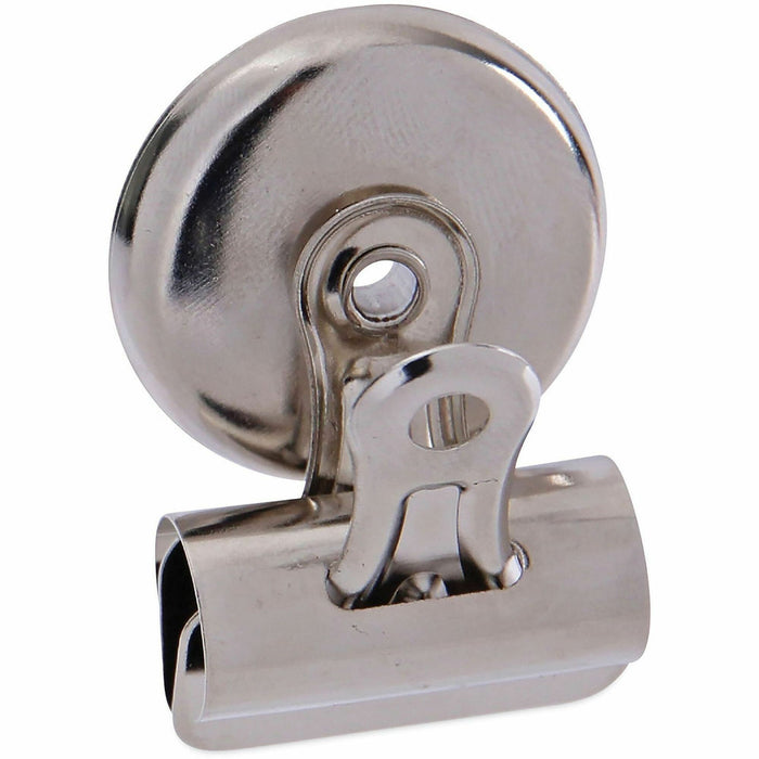 Universal Bulldog Magnetic Clips, Small, Nickel, 18/Pack