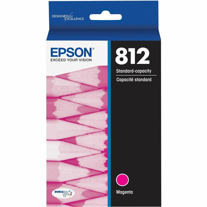 Epson DURABrite Ultra T812 Original Standard Yield Inkjet Ink Cartridge - Magenta - 1 Each