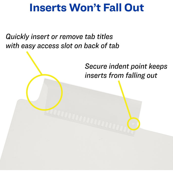 Avery® Big Tab Insertable Plastic Dividers