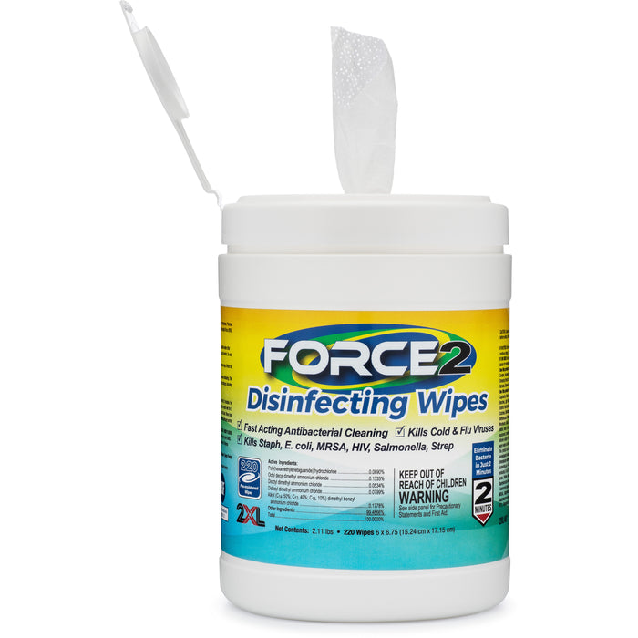 2XL FORCE2 Disinfecting Wipes