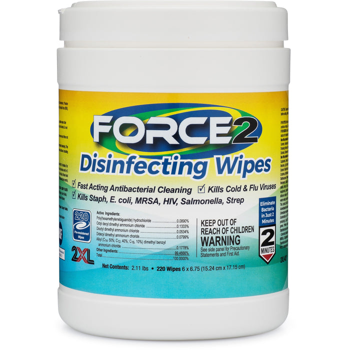 2XL FORCE2 Disinfecting Wipes