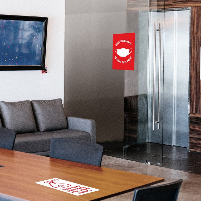 Avery® Surface Safe THIS AREA SANITIZED Decals