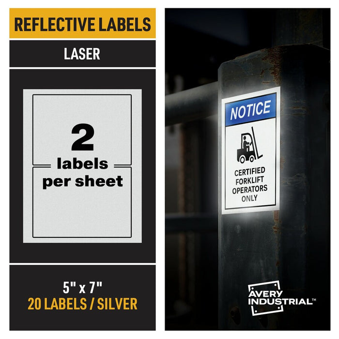 Avery® Reflective Sign Labels