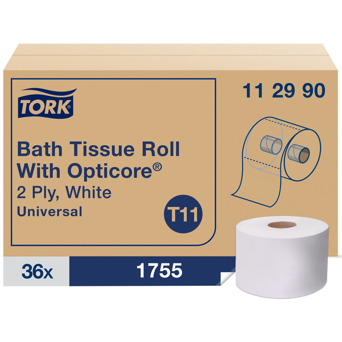 TORK OptiCore Mid-size Toilet Paper Roll White T11