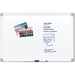 U Brands White Aluminum Framed Magnetic Porcelain Steel Board, 48" X 36"