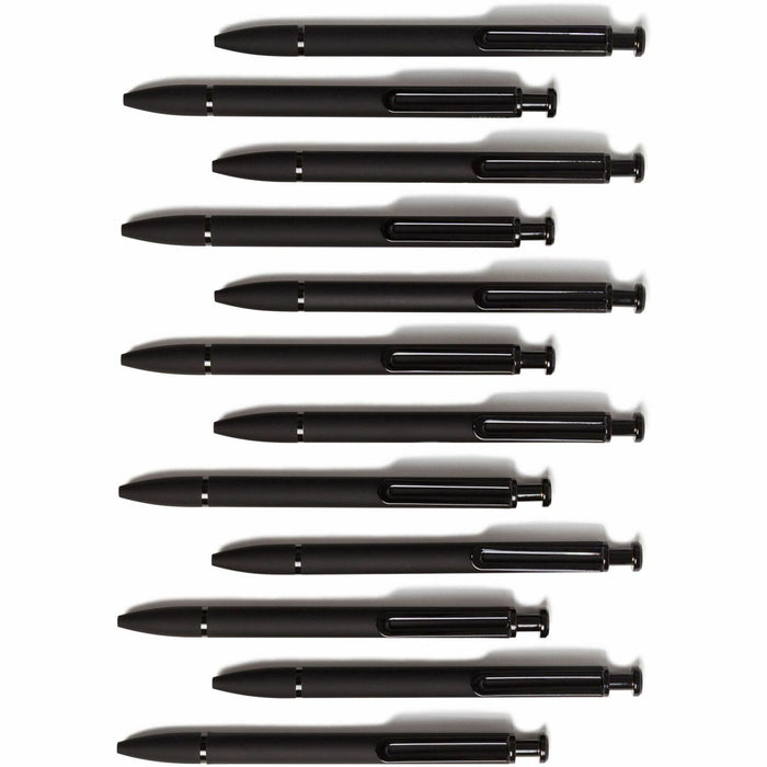 U Brands Monterey Soft Touch Ballpoint Pens - Midnight, 12 Count