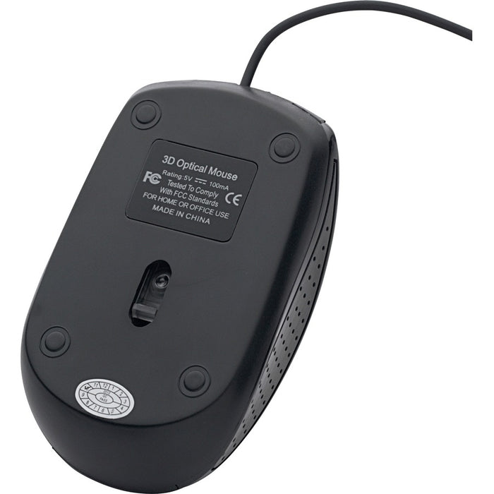 Verbatim Corded Optical Mouse - Black