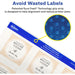 Avery® Durable Waterproof Labels, 2" x 2" Square, 96 Total