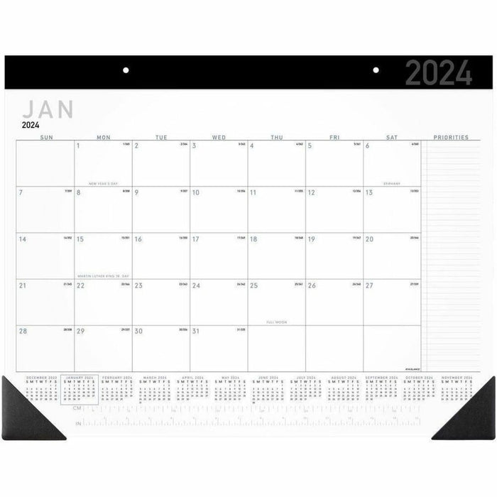 At-A-Glance Contemporary 2026 Monthly Desk Pad Calendar 21-3/4" x 17"