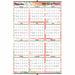 Blueline Tropical Annual Wall Calendar 24"x 36" , English