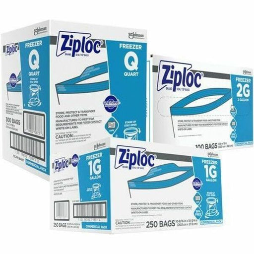 ZiplocÂ® Grip n' Seal Freezer Bags
