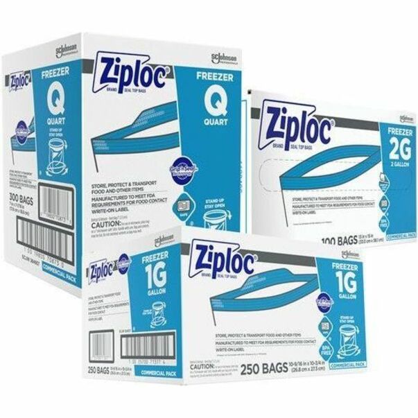 ZiplocÂ® Grip n' Seal Freezer Bags