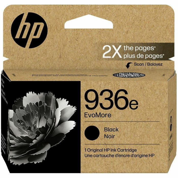 HP EvoMore 936e Original High Yield Inkjet Ink Cartridge - Black - 1 Pack