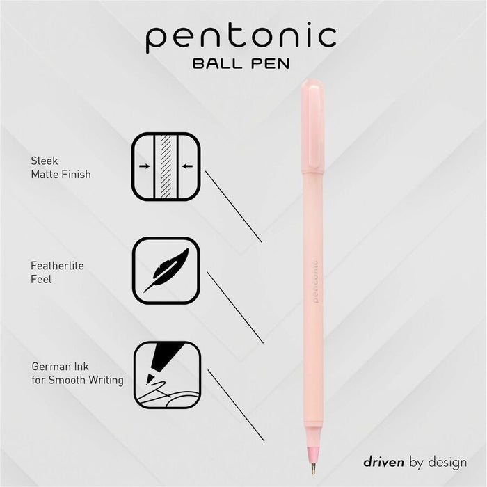 Pen-Tab Frosted Barrel Ballpoint Pens