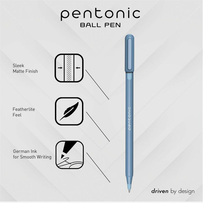 Pen-Tab Frosted Barrel Ballpoint Pens