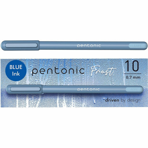Pen-Tab Frosted Barrel Ballpoint Pens