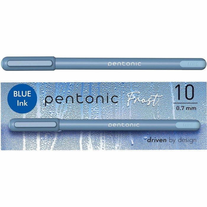 Pen-Tab Frosted Barrel Ballpoint Pens